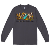 Smoke peace love longhorn heifer Long Sleeve Tee - LillyAllenDesigns
