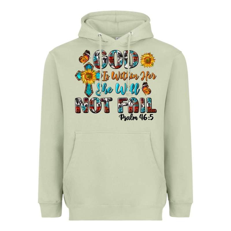 God Is Within Her She Will Not Fail Heavyweight Hoodie by BundleAndBundleShop | Teevron