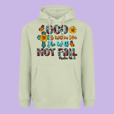 God Is Within Her She Will Not Fail Heavyweight Hoodie Designed By Bundleandbundleshop