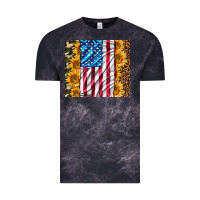 Cloud Black american realistic flag Vintage Tee - AdoDesignShop