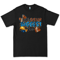 Black little sister biggest fan football Premium Tee - Zillion Design Studio