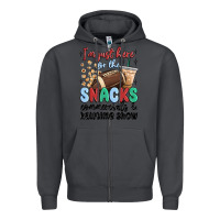 Smoke im just here for the snacks commercials and  halftime show Zipper Hoodie - MaliasSmallBusiness