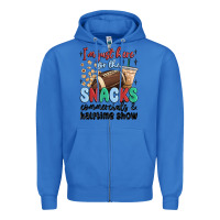 True Royal im just here for the snacks commercials and  halftime show Zipper Hoodie - MaliasSmallBusiness