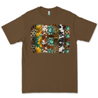 Cacao western handdrawn patterns brushstrokes Premium Tee - BarkalooDesign