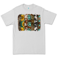 Dove Grey western handdrawn patterns brushstrokes Premium Tee - BarkalooDesign