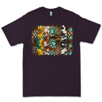 Plum western handdrawn patterns brushstrokes Premium Tee - BarkalooDesign