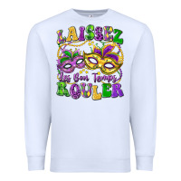 White laissez les bon temps rouler Premium Sweatshirt - LillyAllenDesigns