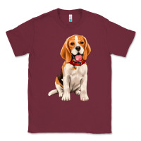 Burgundy beagle Classic Tee - Artiststas