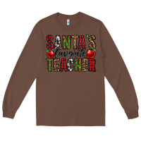 Chestnut santa's favorite teacher Long Sleeve Tee - Jasminsmagicworld