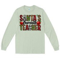Matcha santa's favorite teacher Long Sleeve Tee - Jasminsmagicworld