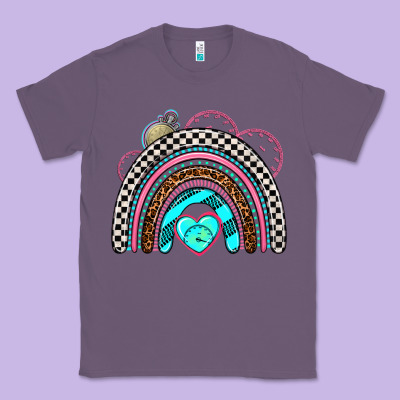 Race Rainbow Classic Tee Designed By Adodesignshop