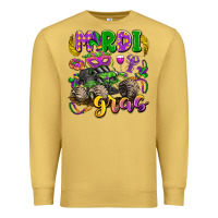 Antique Gold mardi gras monster truck Premium Sweatshirt - LillyAllenDesigns