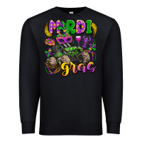 Black mardi gras monster truck Premium Sweatshirt - LillyAllenDesigns