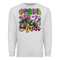 Dove Grey mardi gras monster truck Premium Sweatshirt - LillyAllenDesigns