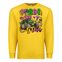 Lemon mardi gras monster truck Premium Sweatshirt - LillyAllenDesigns