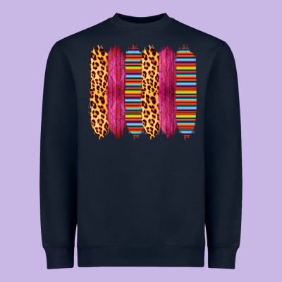 Pink Leopard Serape Brush Strokes Heavyweight Sweatshirt Designed By Bettercallsaul