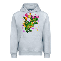 Heather Grey birthday t rex pink Urban Hoodie - CowGirlArtShop