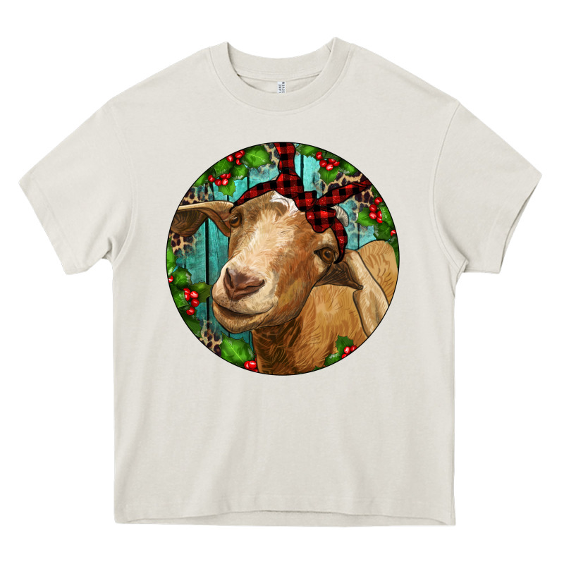Farm Goat Christmas Heavy Core Tee by RanaPortraitStore | Teevron