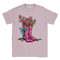 Lilac valentines day western boots and roses Classic Tee - AdoDesignShop
