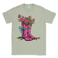 Matcha valentines day western boots and roses Classic Tee - AdoDesignShop