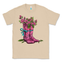 Mushroom valentines day western boots and roses Classic Tee - AdoDesignShop