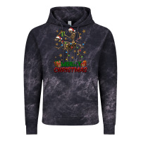 Cloud Black merry christmas deer skeleton Vintage Hoodie - FaDigitalArtStudio