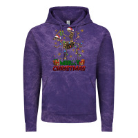 Cloud Purple merry christmas deer skeleton Vintage Hoodie - FaDigitalArtStudio