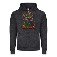 Vintage Black merry christmas deer skeleton Vintage Hoodie - FaDigitalArtStudio