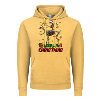 Vintage Mustard merry christmas deer skeleton Vintage Hoodie - FaDigitalArtStudio