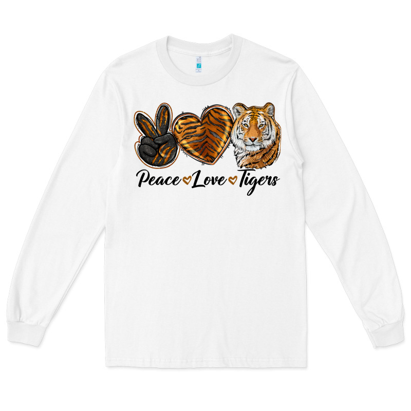 Peace Love Tigers Long Sleeve Tee by LillyAllenDesigns | Teevron