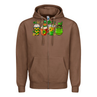 Chestnut st. patricks day coffee cups Zipper Hoodie - MaliasSmallBusiness