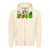 Sandshell st. patricks day coffee cups Zipper Hoodie - MaliasSmallBusiness