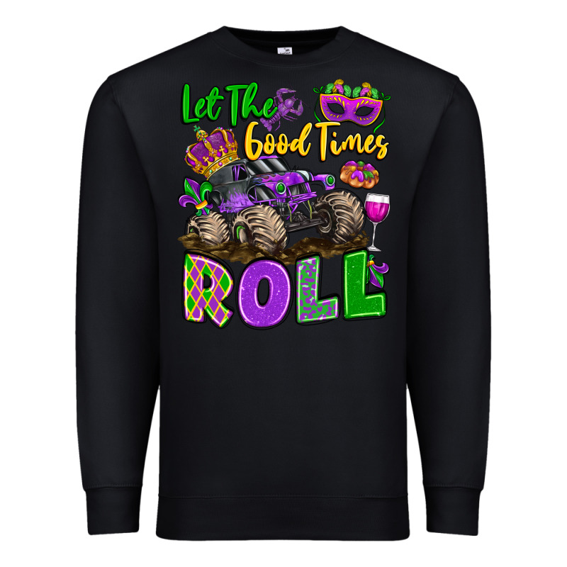Let The Good Times Roll With Mardi Gras Monster Tr Premium Sweatshirt by LillyAllenDesigns | Teevron