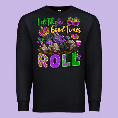 Let The Good Times Roll With Mardi Gras Monster Tr Premium Sweatshirt Designed By Lillyallendesigns