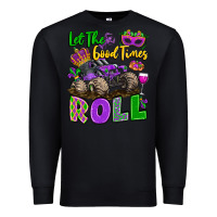 Black let the good times roll with mardi gras monster tr Premium Sweatshirt - LillyAllenDesigns