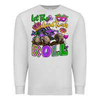 Dove Grey let the good times roll with mardi gras monster tr Premium Sweatshirt - LillyAllenDesigns