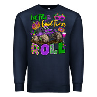 Navy let the good times roll with mardi gras monster tr Premium Sweatshirt - LillyAllenDesigns