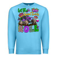 Ocean Blue let the good times roll with mardi gras monster tr Premium Sweatshirt - LillyAllenDesigns