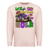 Pale Pink let the good times roll with mardi gras monster tr Premium Sweatshirt - LillyAllenDesigns