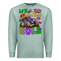 Seafoam let the good times roll with mardi gras monster tr Premium Sweatshirt - LillyAllenDesigns