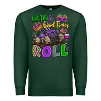 Sports Green let the good times roll with mardi gras monster tr Premium Sweatshirt - LillyAllenDesigns