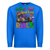 True Royal let the good times roll with mardi gras monster tr Premium Sweatshirt - LillyAllenDesigns
