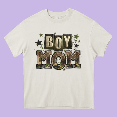 Boy Mom Heavy Core Tee Designed By Zillion Design Studio