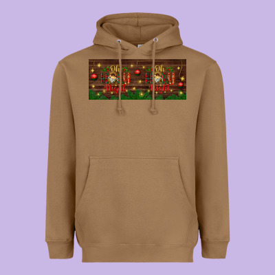 Oh Holy Night Heavyweight Hoodie Designed By Bundleandbundleshop
