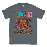 Charcoal Heather valentines day love my cowboy Classic Tee - AdoDesignShop