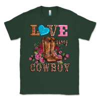 Sports Green valentines day love my cowboy Classic Tee - AdoDesignShop