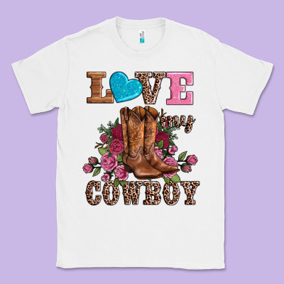 Valentines Day Love My Cowboy Classic Tee Designed By Adodesignshop
