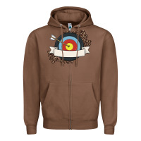 Chestnut custom name archery Zipper Hoodie - MaliasSmallBusiness