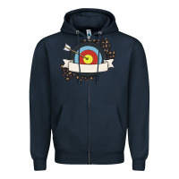 Navy custom name archery Zipper Hoodie - MaliasSmallBusiness