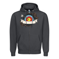 Smoke custom name archery Zipper Hoodie - MaliasSmallBusiness